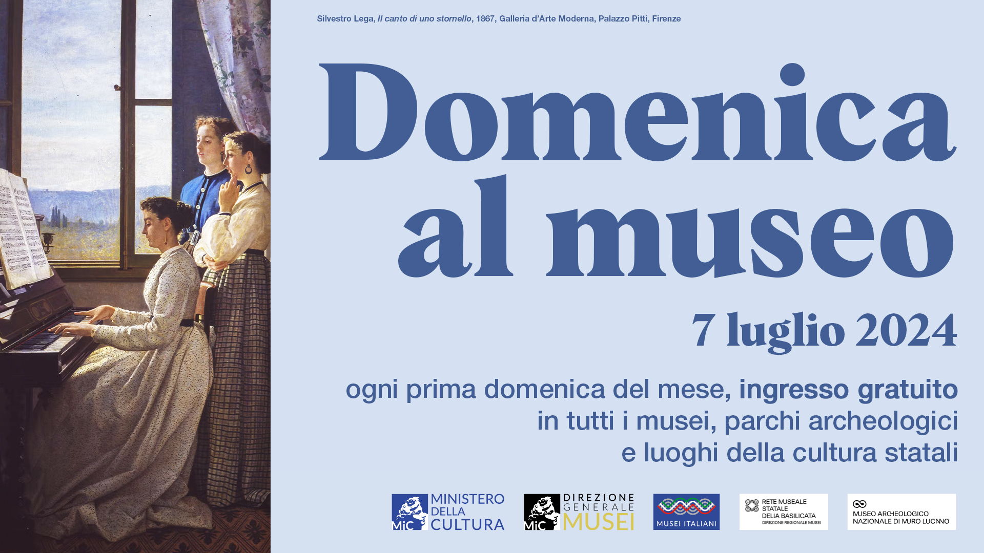 DOMENICA AL MUSEO - 7 LUGLIO 2024 - MUSEO ARCHEOLOGICO NAZIONALE DI MURO LUCANO